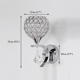 Moderní moderní galvanizovaná funkce Max Crystal pro křišťálové ambientní osvětlení nástěnné nástěnné svítidlo