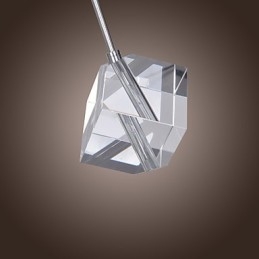 Moderní moderní závěsné svítidlo Island Crystal Chrome