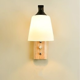 Jednoduchá venkovská funkce pro ochranu zraku Nástěnné svítidlo s okolním světlem Nové čínské moderní minimalistické kreativní ložnice