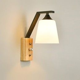 Jednoduchá venkovská funkce pro ochranu zraku Nástěnné svítidlo s okolním světlem Nové čínské moderní minimalistické kreativní ložnice