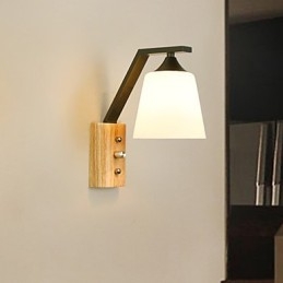 Jednoduchá venkovská funkce pro ochranu zraku Nástěnné svítidlo s okolním světlem Nové čínské moderní minimalistické kreativní ložnice