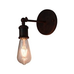 Nástěnné světlo Nástěnné svítidla Nástěnné železo Nástěnná lampa Němá černá lampa se světelným mečem na zdi