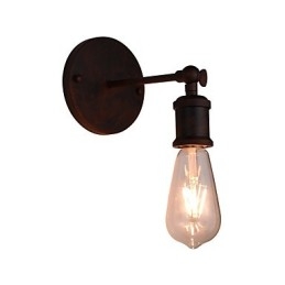 Nástěnné světlo Nástěnné svítidla Nástěnné železo Nástěnná lampa Němá černá lampa se světelným mečem na zdi