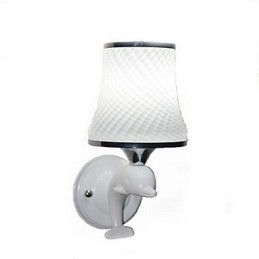 Vintage galvanicky pokovené nástěnné nástěnné svítidlo Downlight