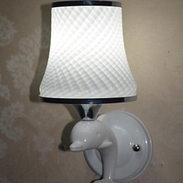 Vintage galvanicky pokovené nástěnné nástěnné svítidlo Downlight