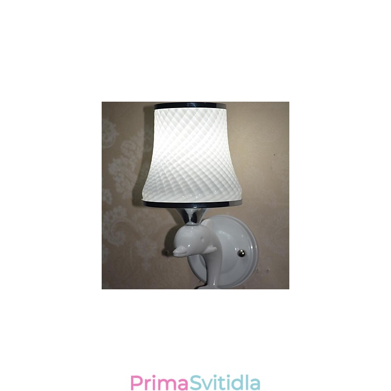 Vintage galvanicky pokovené nástěnné nástěnné svítidlo Downlight
