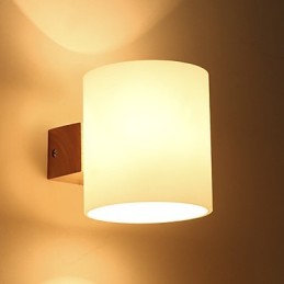 Novinka pro venkovskou funkci pro ochranu zraku v mini stylu Downlight Nástěnné svítidla Nástěnné svítidlo Dřevěná noční lampa