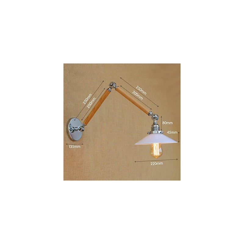Rustic Lodge Country Chrome funkce pro otočné rameno Ambient Light Swing Arm
