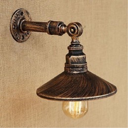 Nástěnná nástěnná lampa na vodní dýmku v industriálním stylu světle hnědá starověká