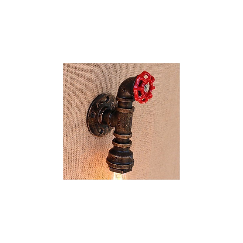 Dekorativní nástěnné malé nástěnné svítidlo Nostalgie Simple Water Pipe
