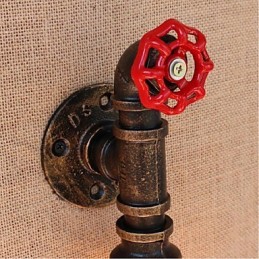 Dekorativní nástěnné malé nástěnné svítidlo Nostalgie Simple Water Pipe