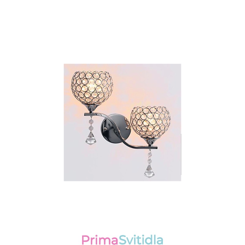 Moderní minimalistický obývací pokoj chodba koridor křišťálové nástěnné svítidlo
