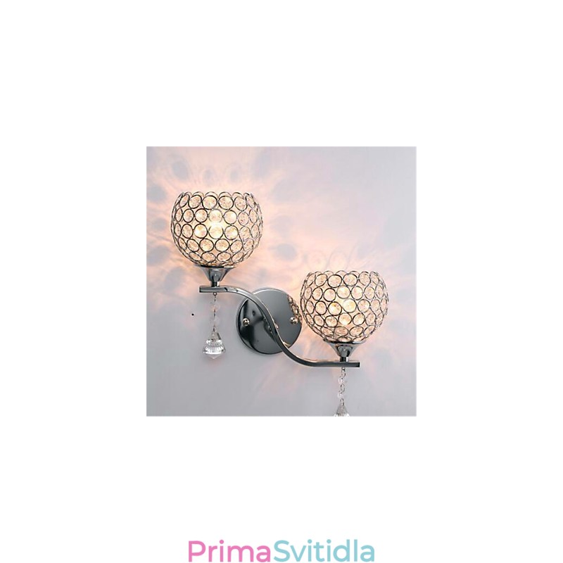 Moderní minimalistický obývací pokoj chodba koridor křišťálové nástěnné svítidlo