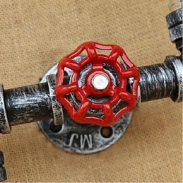 Rustic Lodge Brass Funkce pro nástěnné svítidla s okolním světlem Světle modrá kouřově šedá