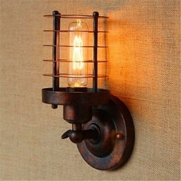 Rustic Lodge Country Antique Mosazný prvek pro nástěnné svítidlo s okolním osvětlením