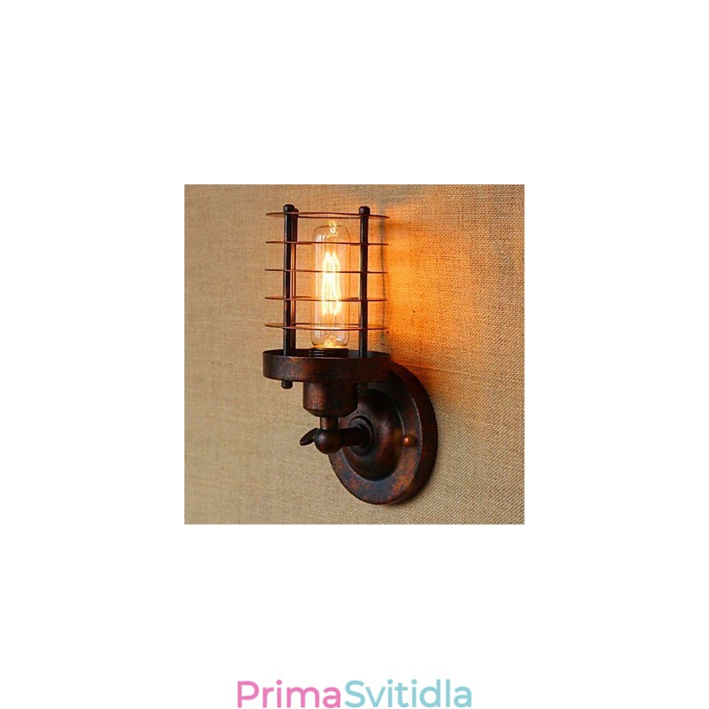 Rustic Lodge Country Antique Mosazný prvek pro nástěnné svítidlo s okolním osvětlením