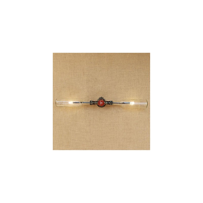 Nástěnná lampa na láhev s vodou v retro průmyslu světle šedá