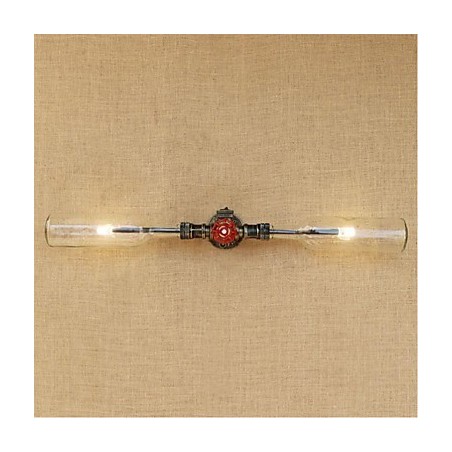 Nástěnná lampa na láhev s vodou v retro průmyslu světle šedá