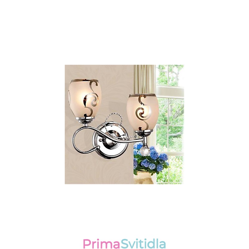 Moderní moderní galvanicky pokovená funkce pro nástěnné nástěnné nástěnné svítidla ve stylu křišťálového mini
