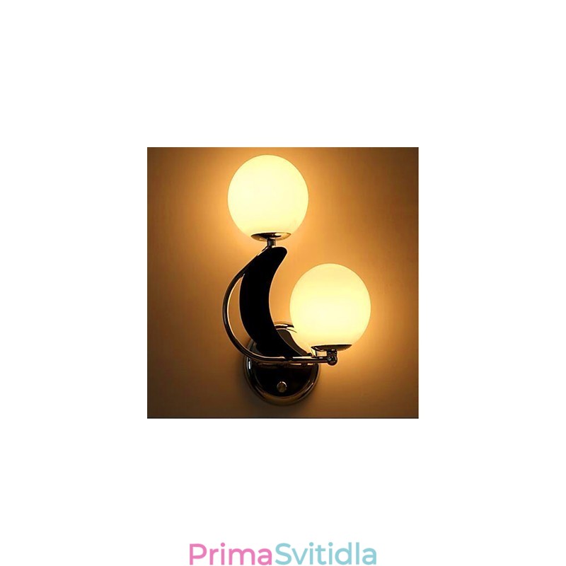 Moderní současná stříbrná funkce pro nástěnné svítidlo s okolním osvětlením