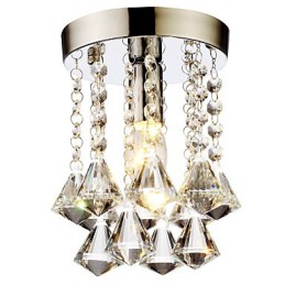 Moderní moderní tradiční klasický venkovský křišťálový mini styl Chrome Crystal zapuštěný držák
