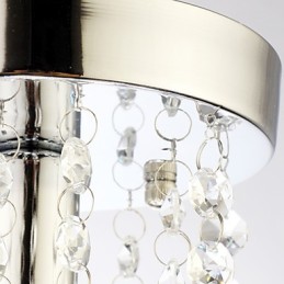 Moderní moderní tradiční klasický venkovský křišťálový mini styl Chrome Crystal zapuštěný držák