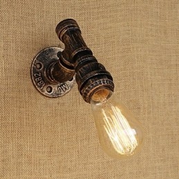 Funkce country retro vintage malby pro nástěnné svítidlo s okolním osvětlením v mini stylu