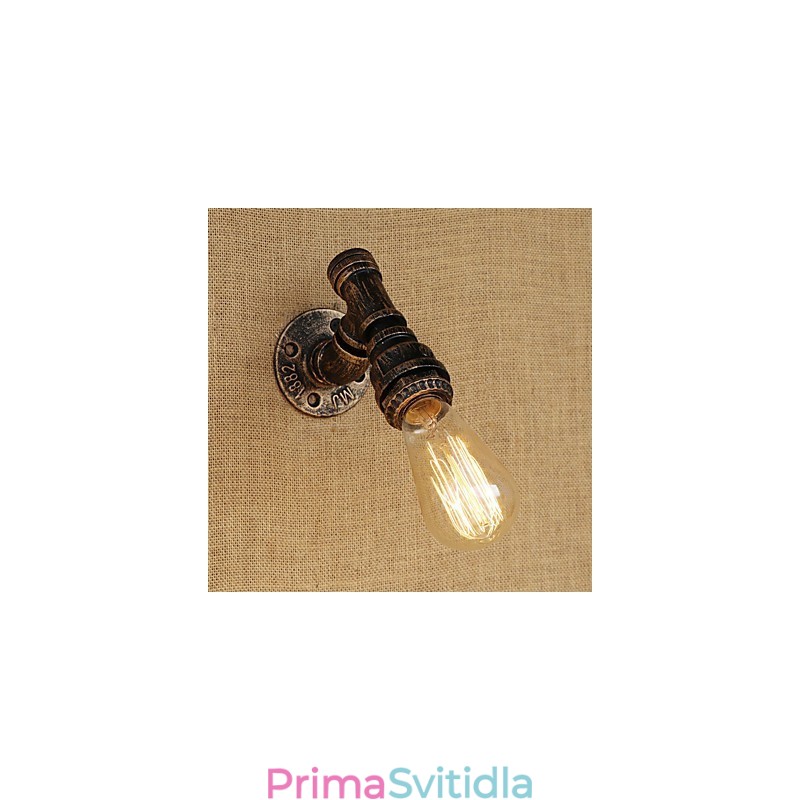 Funkce country retro vintage malby pro nástěnné svítidlo s okolním osvětlením v mini stylu