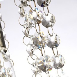 Moderní moderní tradiční klasický venkovský křišťálový mini styl Chrome Crystal zapuštěný držák
