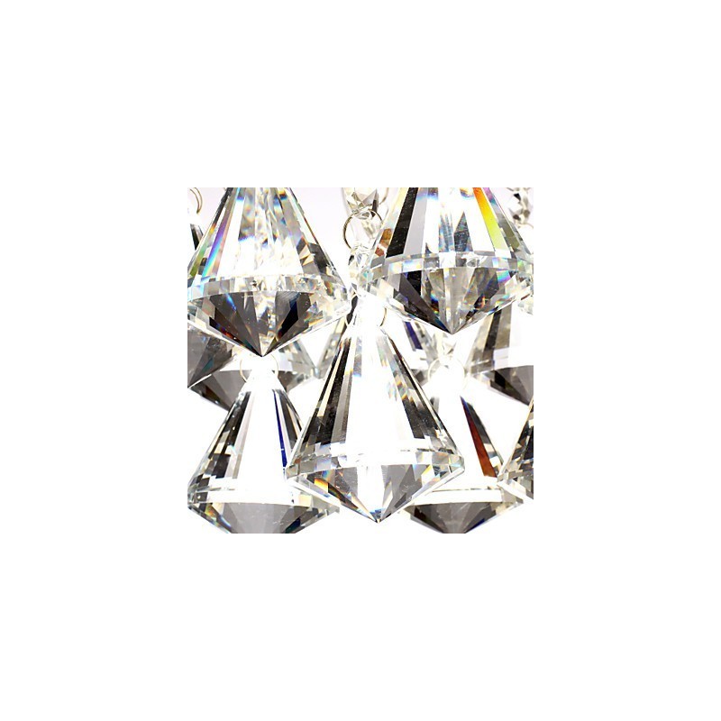 Moderní moderní tradiční klasický venkovský křišťálový mini styl Chrome Crystal zapuštěný držák