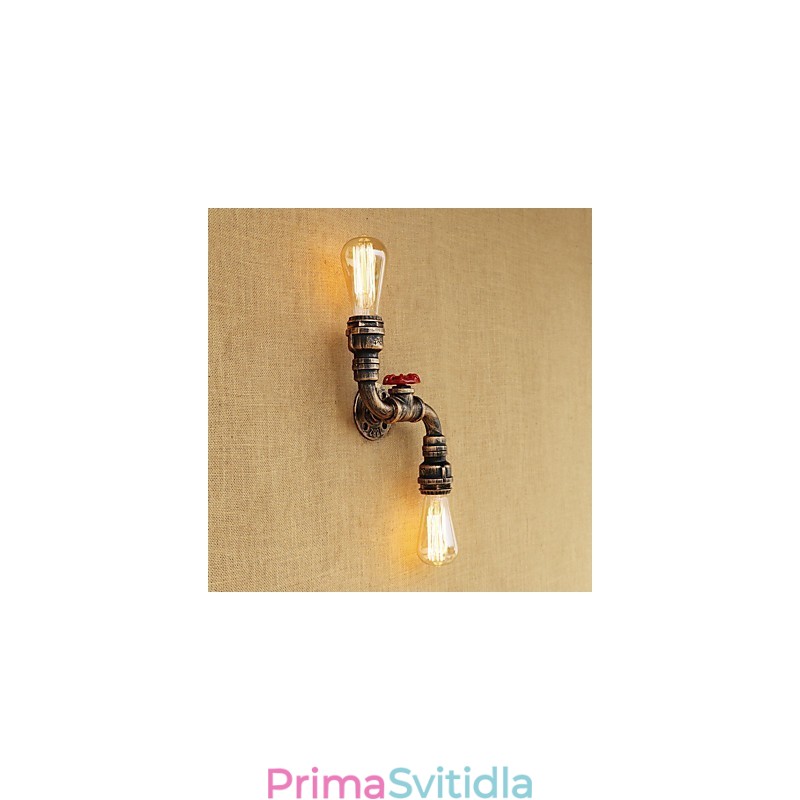 Rustic Lodge Country mosazný prvek pro nástěnné svítidlo s okolním osvětlením v mini stylu