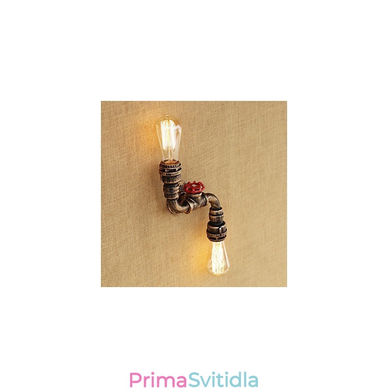 Rustic Lodge Country mosazný prvek pro nástěnné svítidlo s okolním osvětlením v mini stylu