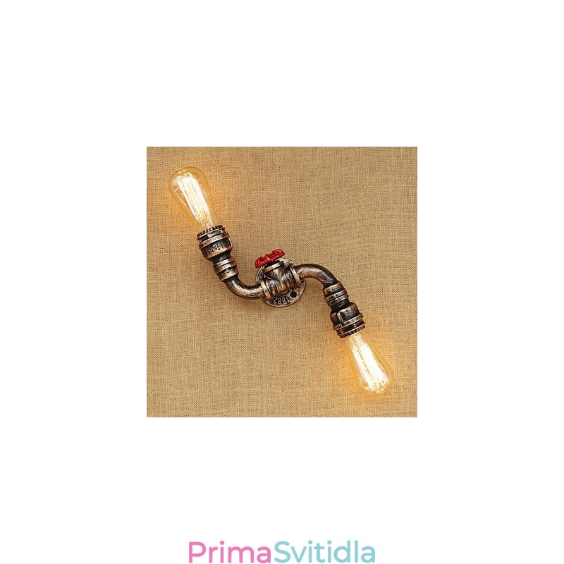 Rustic Lodge Country mosazný prvek pro nástěnné svítidlo s okolním osvětlením v mini stylu
