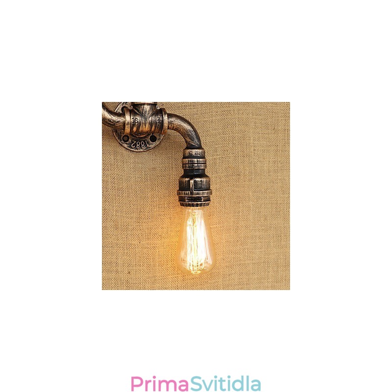 Rustic Lodge Country mosazný prvek pro nástěnné svítidlo s okolním osvětlením v mini stylu