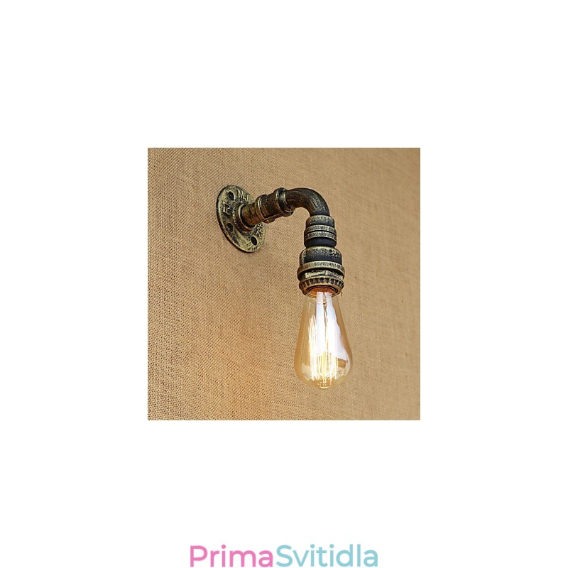 Venkovský retro vintage obraz pro nástěnné svítidlo s okolním osvětlením v mini stylu