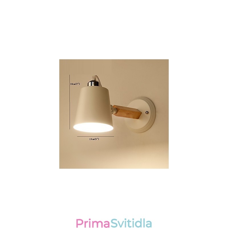 Vintage dřevo Kov ve stylu art deco Rustikální nástěnné svítidlo Obývací pokoj Jídelna Chodba Nástěnná lampa Černá Bílá Volitelné