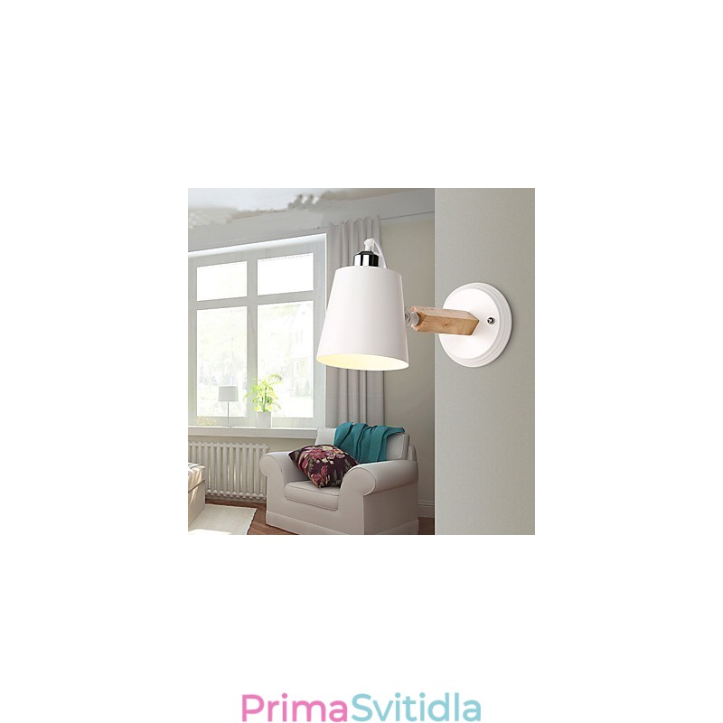 Vintage dřevo Kov ve stylu art deco Rustikální nástěnné svítidlo Obývací pokoj Jídelna Chodba Nástěnná lampa Černá Bílá Volitelné