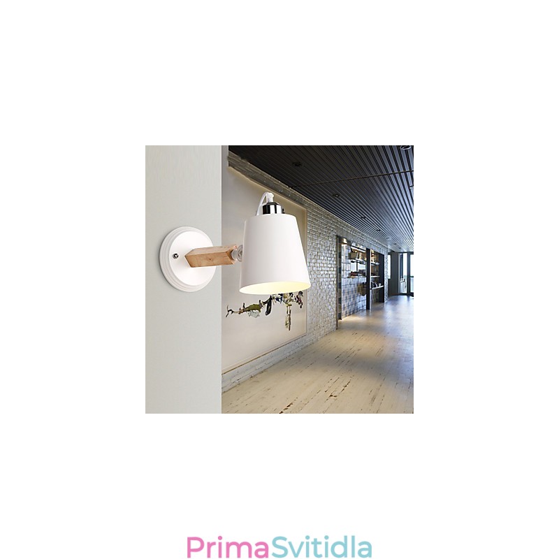 Vintage dřevo Kov ve stylu art deco Rustikální nástěnné svítidlo Obývací pokoj Jídelna Chodba Nástěnná lampa Černá Bílá Volitelné