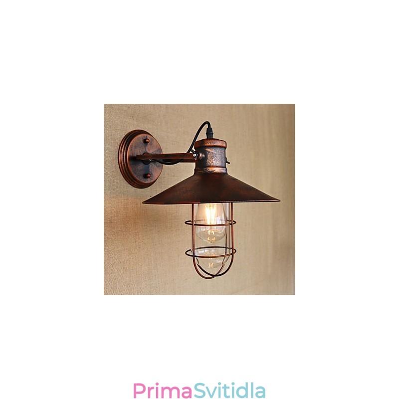 Funkce retro malby Rustic Lodge Country pro nástěnná svítidla v mini stylu