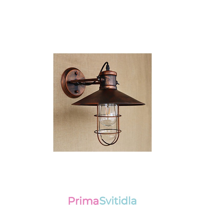 Funkce retro malby Rustic Lodge Country pro nástěnná svítidla v mini stylu