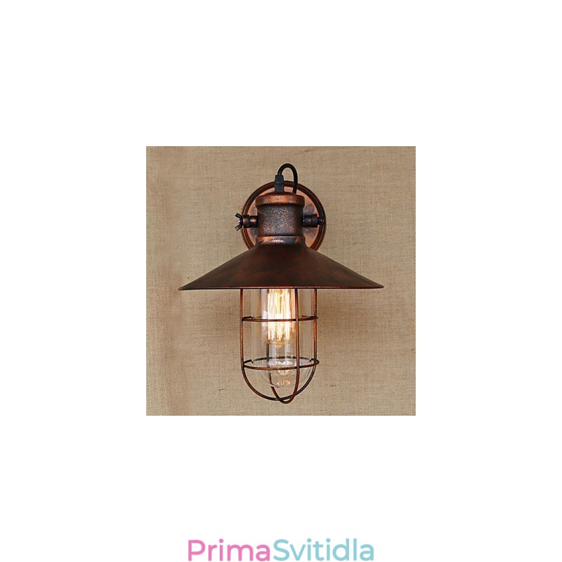 Funkce retro malby Rustic Lodge Country pro nástěnná svítidla v mini stylu