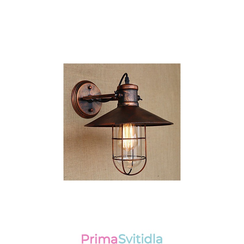 Funkce retro malby Rustic Lodge Country pro nástěnná svítidla v mini stylu