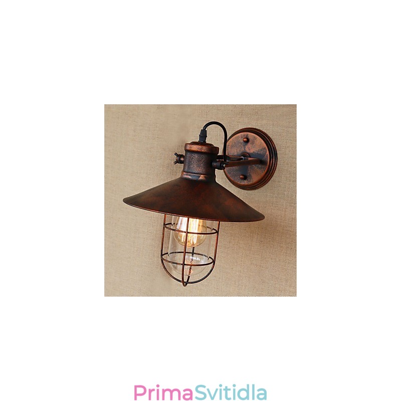 Funkce retro malby Rustic Lodge Country pro nástěnná svítidla v mini stylu