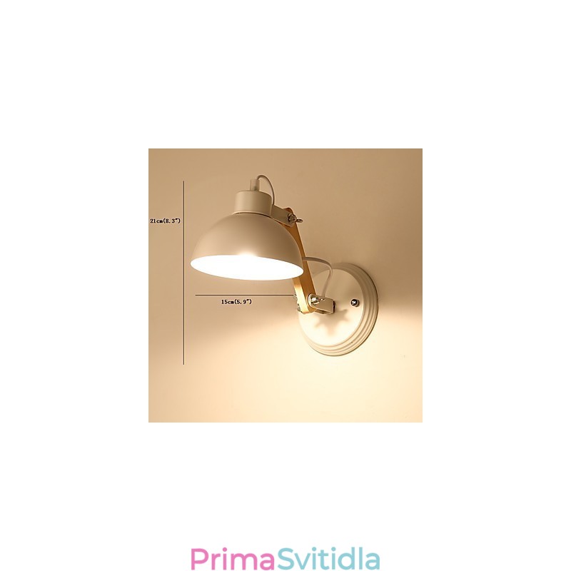 Vintage dřevo Kov ve stylu art deco Rustikální nástěnné svítidlo Obývací pokoj Jídelna Chodba Nástěnná lampa Černá Bílá Volitelné