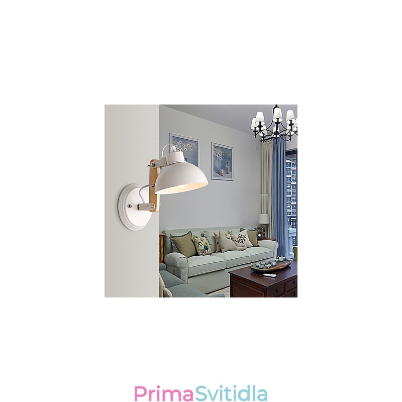 Vintage dřevo Kov ve stylu art deco Rustikální nástěnné svítidlo Obývací pokoj Jídelna Chodba Nástěnná lampa Černá Bílá Volitelné
