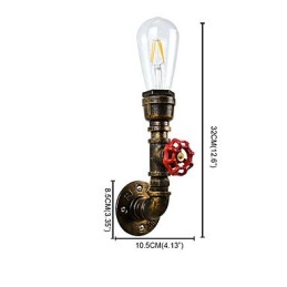 Nástěnné světlo Nástěnné svítidla Nástěnné železo Nástěnná lampa Němá černá lampa se světelným mečem na zdi