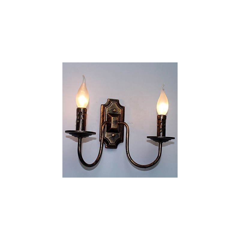 Retro jednoduchá nástěnná lampa Chodba Předsíň Dvojitá hlavní lampa Ložnice Nástěnná lampa v obývacím pokoji