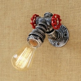 Funkce country retro malby pro nástěnné svítidlo s okolním osvětlením v mini stylu