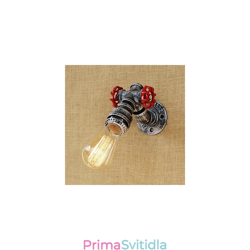 Funkce country retro malby pro nástěnné svítidlo s okolním osvětlením v mini stylu