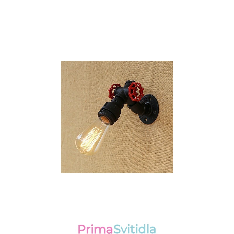 Funkce country retro malby pro nástěnné svítidlo s okolním osvětlením v mini stylu